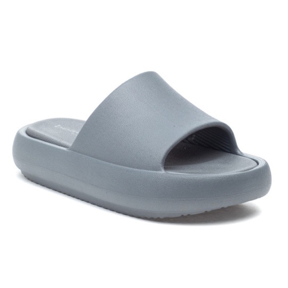J/SLIDES SQUISH Grey EVA Platform Slides Size 9.5 or 10 - Picture 1 of 4